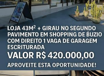Comercial · 43m² · 1 Vaga · Loja Ponto Comercial em Canto, Armação dos Búzios/RJ