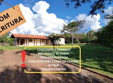 Rural de 6 quartos, Sobradinho · Chácara Com Escritura e Registro em Condomínio Fechado, 2 Casas, Pomar, Lazer Completo