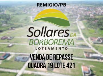 Terreno · 200m² · Repasse Imperdível! Lote no Sollares da Borborema em Remígio-PB