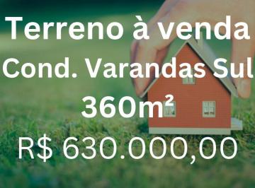Terreno · 360m² · Terreno à venda, 360 m² por R$ 650.000,00 - Varanda Sul - Uberlândia/MG