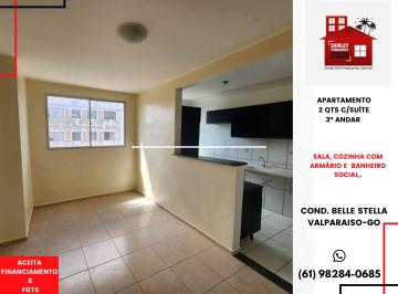 Apartamento de 2 quartos, Valparaíso de Goiás · Apto 2 Quartos c/ suíte com Armários Belle Stella Valparaiso-GO