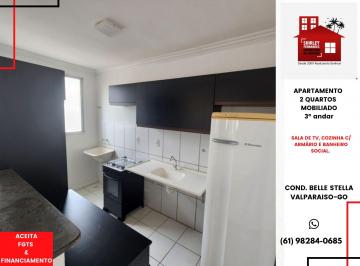 Apartamento de 2 quartos, Valparaíso de Goiás · Apto 2 Quartos c/ Armários Belle Stella Valparaiso-GO