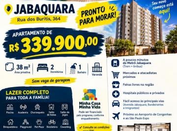 Apartamento de 2 quartos, São Paulo · Apartamento no Jabaquara Minha Casa Minha Vida PRONTO PARA MORAR 2 Dormitorios 38m² Varanda