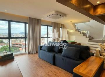 Apartamento · 175m² · 2 Quartos · 2 Vagas · Cobertura Triplex 175m² com Área Gourmet e Piscina Privativa – Boqueirão, Santos