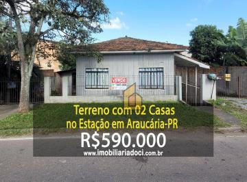 906c8476fbf70213cd192eb3b140c02019dd8807 · Terreno com 02 Casas no Estação em Araucária-PR - A venda por R$590.000,00