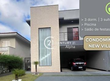 2e4d347d9a2c9d259cc51f4bdd60898dd099c5ab · Casa com 3 dormitórios à venda, 290 m² por R$ 1.998.900,00 - New Ville - Santana de Parnaíba/SP