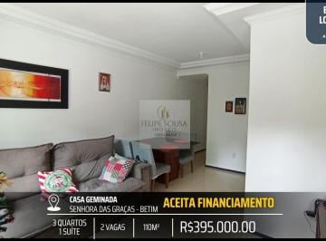 Casa · 110m² · 3 Quartos · 2 Vagas · LINDA CASA 2 QUARTOS E 1 VAGA, ARMÁRIOS PLANEJADOS, FINO ACABAMENTO NO SENHORA DAS GRAÇAS