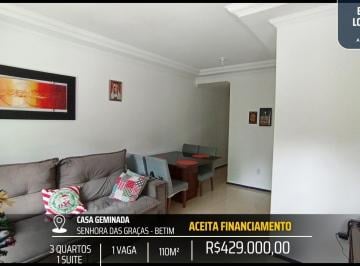 Casa · 110m² · 3 Quartos · 2 Vagas · LINDA CASA 2 QUARTOS E 1 VAGA, ARMÁRIOS PLANEJADOS, FINO ACABAMENTO NO SENHORA DAS GRAÇAS