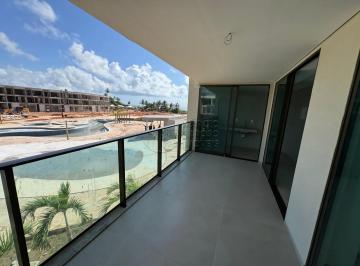 Apartamento · 64m² · 2 Quartos · 1 Vaga · Apartamento 2 Quartos com Varanda Gourmet com Frente Mar à venda no Milagres Beach Residence