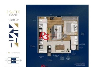 b377b10c001fd8618d95d0d8203d639e9e73cde3 · Apartamento à venda, 49 m² por R$ 630.000,00 - Marapé - Santos/SP