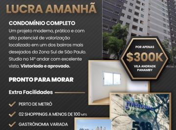 Apartamento · 17m² · 1 Quarto - Rogério Bueno · STUDIO NO PANAMBY | 14º ANDAR | PRONTO PARA MORAR OU INVESTIR