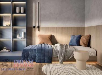 dormitorio · Apartamento de 42,5m² ( 17,65m² de terraço) no bairro Portão, com 1 quarto e 1 banheiro
