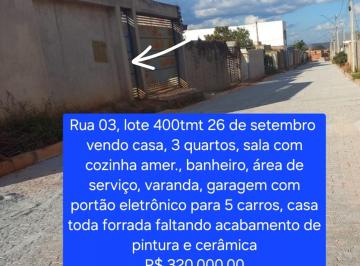 Casa de 3 quartos, Vicente Pires · EXCELENTE CASA RUA 03, 26 DE SETEMBRO