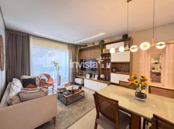 Apartamento · 70m² · 2 Quartos · 1 Vaga · Todo decorado apenas 2 quadras da praia na Pompeia, 2 dormitórios, sendo 1 suíte.