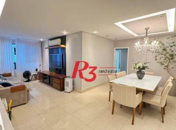 c076c6ec52e4e47e36816c4d2d4eb05b8b08245d · Apartamento com 3 dormitórios à venda, 145 m² por R$ 1.180.000,00 - Pompéia - Santos/SP