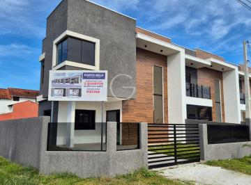 Casa · 94m² · 3 Quartos · 2 Vagas · SOBRADO ALTO PADRÃO EM PRAIA DE LESTE – APENAS 200m DO MAR!