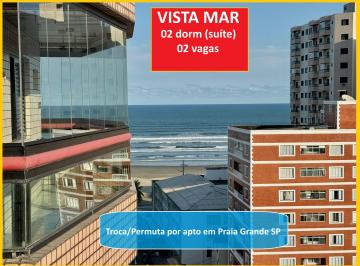 Apartamento de 2 quartos, Praia Grande · Apartamento vista mar com 2 quartos e 2 vagas Praia Grande