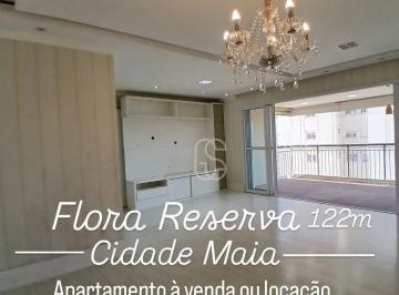d39e50cbea4c402dfde2bb73c6cb95f48f975c94 · Apartamento com 3 suítes 2 vagas para alugar, 122 m² por R$ 9.180/mês - Jardim Flor da Montanha - Gu