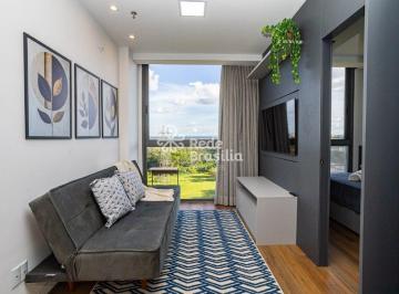 Apartamento · 33m² · 1 Quarto · 1 Vaga · QI 5 - Residencial Park 5 - Apartamento com 1 quarto - semi-mobiliado - vista livre - Aceita fi