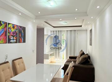 Apartamento de 2 quartos, Barueri · Cond. Alta Vista, apartamento mobiliado, cozinha completa, sala com sofá e painel de TV, sacada