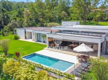 406aa2e613f0fffab3f59bb5382898bd54497de5 · Casa Térrea Contemporânea no Terras de São José II – 5 Suítes, Academia Privativa e Vista Deslumbran