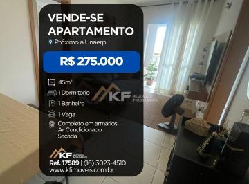 Apartamento · 45m² · 1 Quarto · 1 Vaga · Apartamento à Venda no Jardim Iguatemi - Ribeirão Preto / SP
