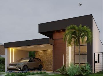 Faixada imponente · Terras Alphaville casa nova de 3/4 sendo 2 suítes – Preço Especial na Planta