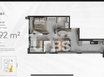 Apartamento · 58m² · 2 Quartos · 1 Vaga · SINGAH - Apartamento 2 quartos, sendo 1 suíte