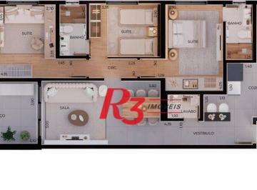 fe139854761b15ce2febdbf5472d956363aa1775 · Apartamento à venda, 124 m² por R$ 1.826.700,00 - Boqueirão - Santos/SP