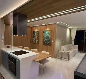 15d20a0e498886a0429c9c5912ad64f06b261164 · Apartamento de 91m2 com 2 Quartos, Closet, Todo Projetado e Mobiliado