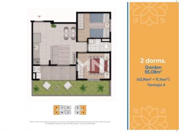 Apartamento · 55m² · 2 Quartos · 1 Vaga · Apartamento na planta, no Edifício Bella Verona , com 55 m²