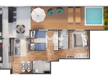 Apartamento · 106m² · 2 Quartos · 1 Vaga · Apartamento na planta, no Edifício Villa Di Trento, com 105 m ²