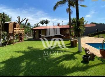 Foto 01 · Ac. Financiamento. Chácara com 3 dormitórios, 1 suíte, cozinha planejada, piscina, quintal gramado,
