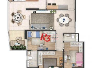 3d36099640ea7047ecbe9e6d1cd67e8d1a861c1f · Apartamento à venda, 108 m² por R$ 1.640.320,80 - José Menino - Santos/SP
