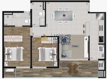 Foto 01 · Apartamento na Planta disponível para VENDA na Praia das Toninhas, em Ubatuba, SP. O apartamento con