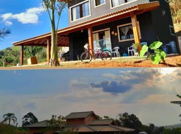 Rural · 400m² · 4 Quartos · 14 Vagas · Chácara Pedra Bela 2 Casas Novas Piscina Facilita e Permuta!