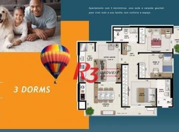 06c443c81c8b4b12b55c20f5f0f79e1e9bd40862 · Apartamento à venda, 89 m² por R$ 1.366.449,85 - Encruzilhada - Santos/SP