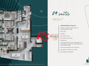 ad114f3d5ae1d0396f6ceb0c0040a9c8ca78969b · Apartamento à venda, 183 m² por R$ 2.499.271,99 - Ponta da Praia - Santos/SP