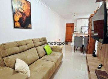 Sala  · Apartamento Garden à venda, 63 m² por R$ 451.000,00 - Vila Alice - Santo André/SP