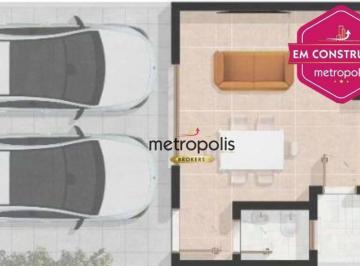 Planta · Sobrado à venda, 85 m² por R$ 564.000,00 - Jardim Ocara - Santo André/SP