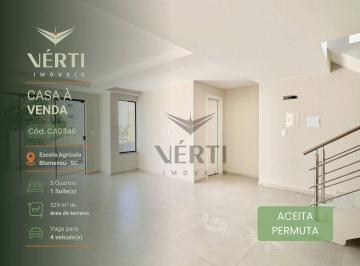 5edd1a6396d7381c667d8cd98942fd0d16e495e8 · Casa com 3 dormitórios, sendo 1 suíte à venda, 149 m²  - Escola Agrícola - Blumenau/SC