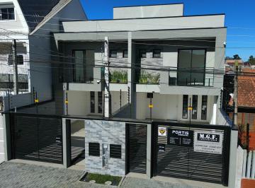 Fachada · Sobrado novo de 3 quartos com suítes pronto pra morar no Capão da Imbuia