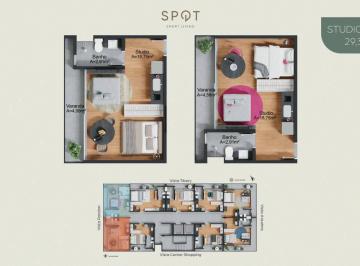 Apartamento · 29m² · 1 Quarto · 1 Vaga · Studio à venda, 1 quarto, 1 vaga, Tibery - Uberlândia/MG