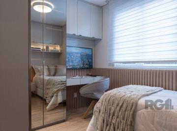 Apartamento · 55m² · 2 Quartos · 1 Vaga · Apartamento com 2 quartos, suíte, churrasqueira - 56m² no bairro São João,Poa/RS