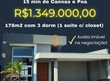 Casa · 178m² · 3 Quartos · 4 Vagas · Sem dúvida, uma das melhores oportunidades do mercado imobiliário da região!!!! R$1.349.000,00 - Con