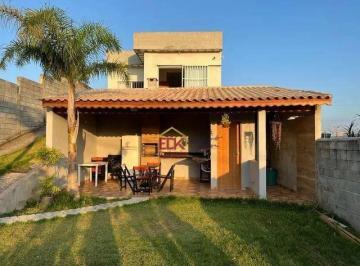 ef3b8e786e749222ffe90c6b6e27184b4d9e2fe8 · Chácara com 2 dormitórios à venda, 140 m² por R$ 800.000,00 - Chácaras Guanabara - Guararema/SP