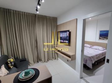 Apartamento · 30m² · 1 Quarto · 1 Vaga · BLUE BARRA - 1/4 E SALA - VISTA MAR - ANDAR ALTO