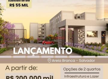 Apartamento · 40m² · 2 Quartos · Apartamento 2 quartos em Areia Branca - Salvador - Ba
