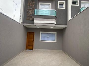 Casa · 90m² · 2 Quartos · 2 Vagas · Sobrado com 2 dormitórios à venda, 90 m² por R$ 595.000,00 - Jardim Santo Antônio - Santo André/SP