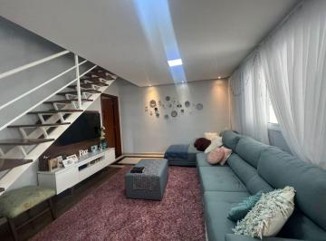 Sala · Sobrado com 3 dormitórios à venda, 130 m² por R$ 670.000,00 - Vila Homero Thon - Santo André/SP